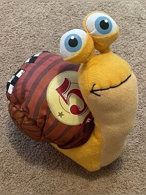 TURBO Movie Snail 11” Racing Team Derby Hero Plush Kellytoy Dreamworks 2013 Rare